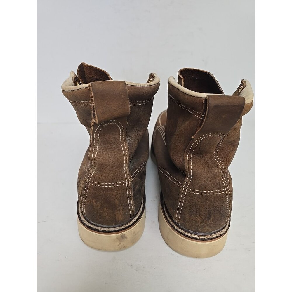 Thorogood Men's 6" Steel Toe 804-4375 (U.S.A.) Work Boot Brown Size 11 2E - Picture 3 of 8